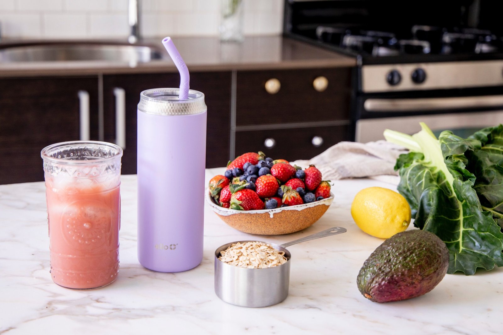 strawberry and banana fruit shake